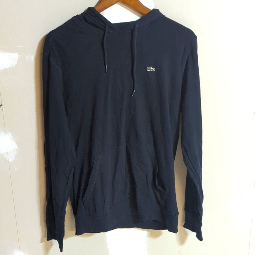 Lactose T-shirt Style Hoodie Cotton Womens Large Black Long Sleeve Lightweight